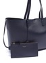  - SAINT LAURENT - 'Shopping' pouch attached tote bag