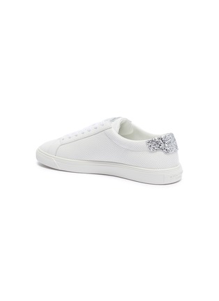  - SAINT LAURENT - 'Andy' perforated leather glitter embellished sneakers
