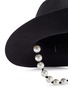 Detail View - Click To Enlarge - MAISON MICHEL - 'Rico' faux pearl string felt hat