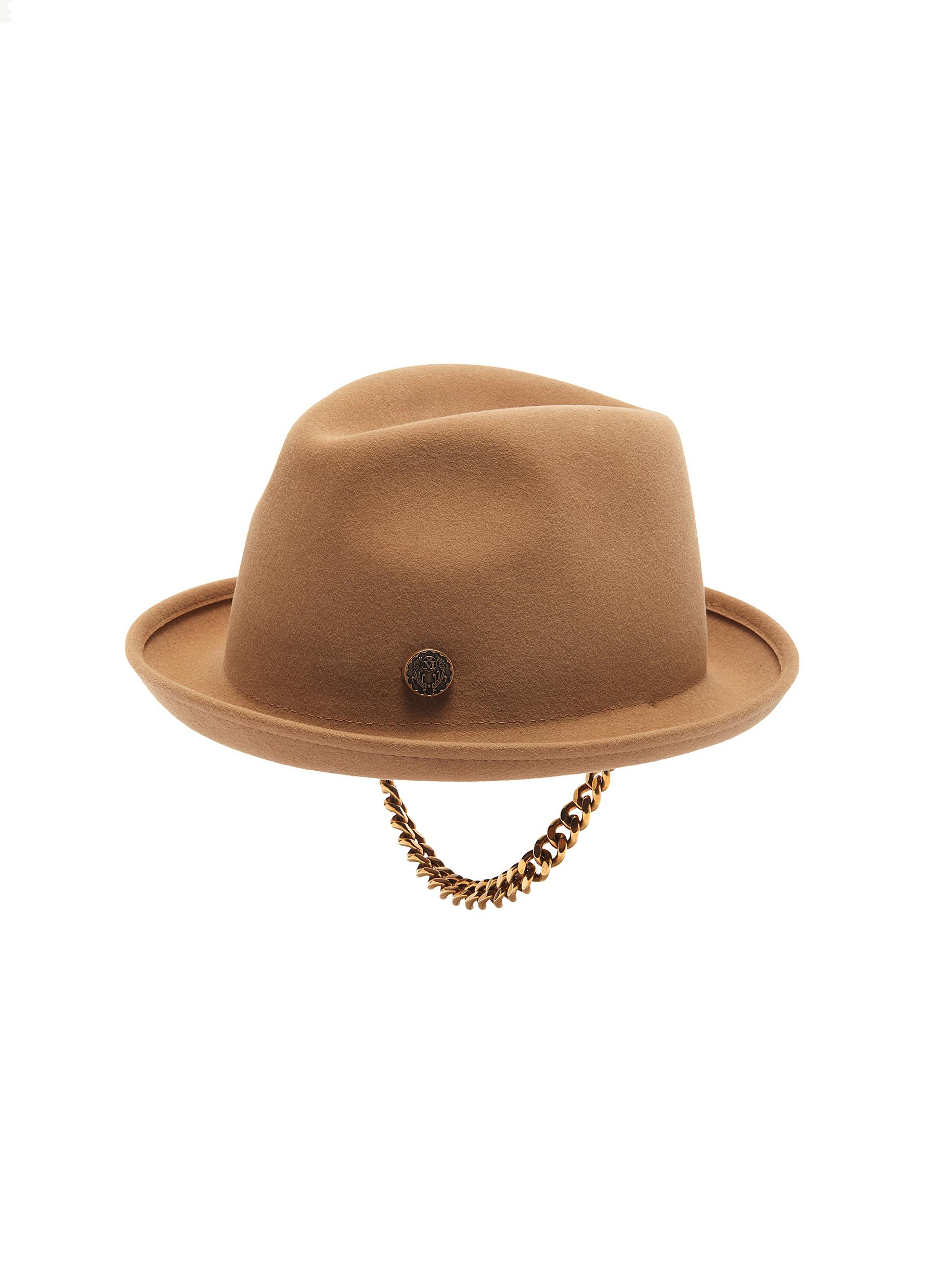 Maison Michel 'ygor' Signet Ring Felt Hat