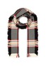 Main View - Click To Enlarge - JOHNSTONS OF ELGIN - Check plaid Merino wool tweed scarf