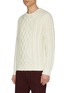 Detail View - Click To Enlarge - DREYDEN - 'The Clardige' cable knit sweater