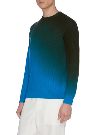 Detail View - Click To Enlarge - DREYDEN - 'Duke' dip dye rib knit cashmere sweater