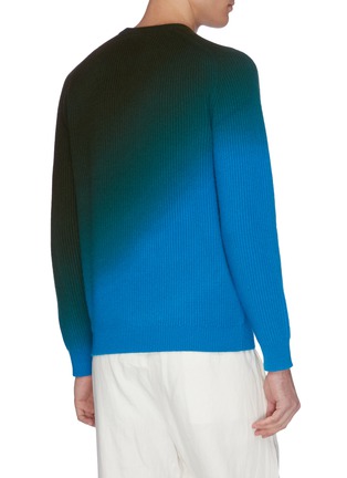  - DREYDEN - 'Duke' dip dye rib knit cashmere sweater