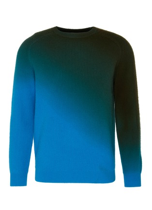 Main View - Click To Enlarge - DREYDEN - 'Duke' dip dye rib knit cashmere sweater