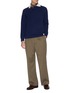 Figure View - Click To Enlarge - DREYDEN - 'Dean' insert collar rib knit cashmere sweater