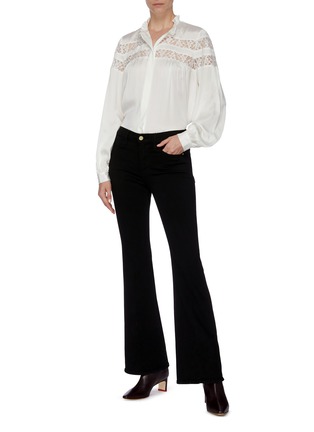Figure View - Click To Enlarge - FRAME - 'Le Pixie High Flare' jeans