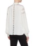 Back View - Click To Enlarge - FRAME - Panelled lace ruffle collar blouse