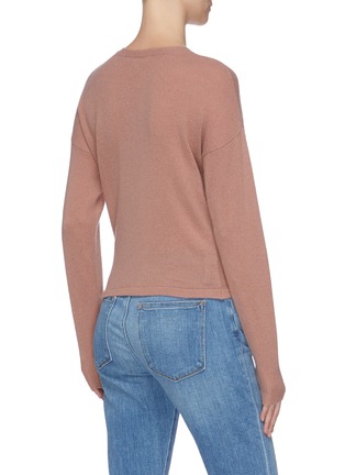 Back View - Click To Enlarge - FRAME - Twist front rib knit panel sweater