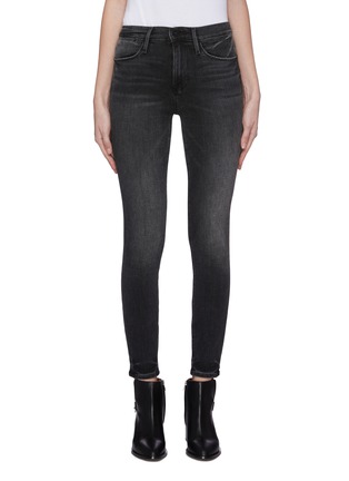 Main View - Click To Enlarge - FRAME - 'Le High Skinny Hr' released hem jeans