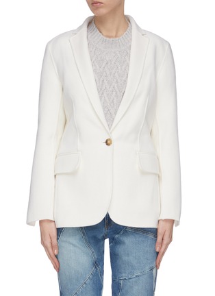 Main View - Click To Enlarge - FRAME - Wool cashmere boyfriend blazer