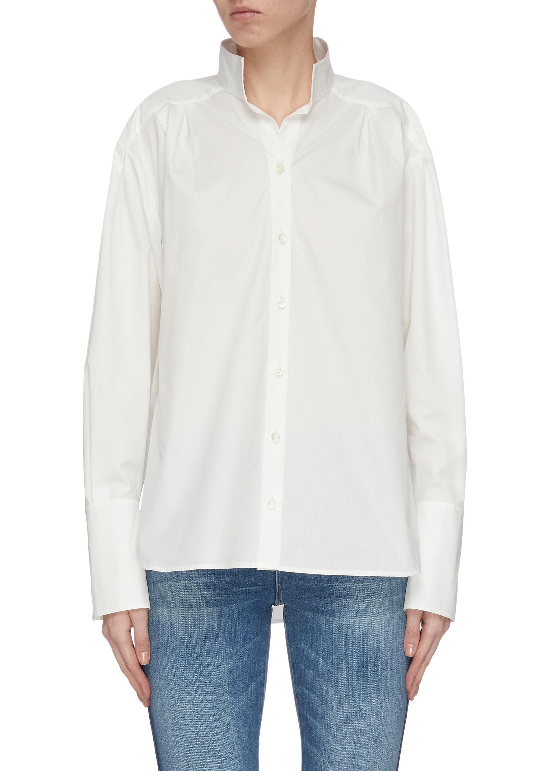 Frame Denim Clean Collar Tailored Shirt Women Lane Crawford