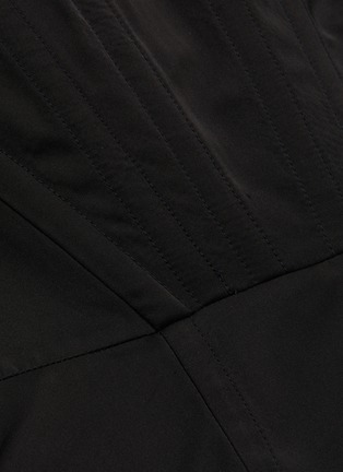 Detail View - Click To Enlarge - DION LEE - Off shoulder cinched mini dress