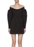 Main View - Click To Enlarge - DION LEE - Off shoulder cinched mini dress