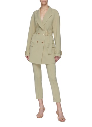 Figure View - Click To Enlarge - DION LEE - 'Cocoon' belted jacket