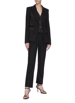 Figure View - Click To Enlarge - DION LEE - Criss cross pleated pants