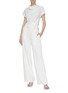 Figure View - Click To Enlarge - DION LEE - Double belted pin stripe pants