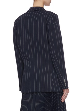 Back View - Click To Enlarge - DION LEE - Pinstripe double breasted blazer