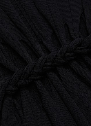 Detail View - Click To Enlarge - DION LEE - Loop braid cutout midi dress