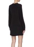 Back View - Click To Enlarge - DION LEE - Knotted yoke silk dress