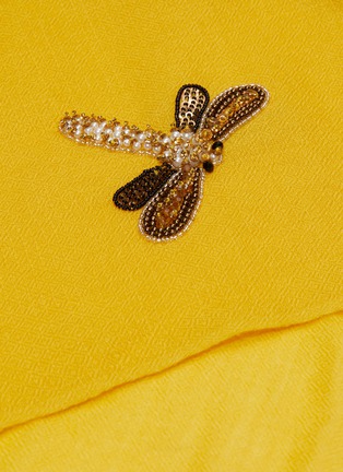 Detail View - Click To Enlarge - JANAVI - 'New Bee' bead embroidered scarf
