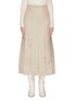 Main View - Click To Enlarge - GABRIELA HEARST - 'Edith' belted macramé godet pleated skirt