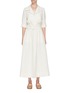 Main View - Click To Enlarge - GABRIELA HEARST - 'Simone' belted virgin wool dress