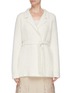 Main View - Click To Enlarge - GABRIELA HEARST - Belted brushed cashmere-silk wrap jacket