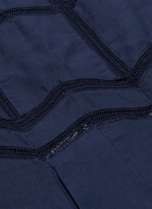 Detail View - Click To Enlarge - GABRIELA HEARST - 'Aloe' herringbone panelled skirt
