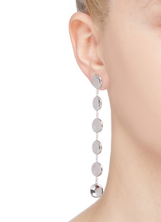 Figure View - Click To Enlarge - J. HARDYMENT - 'Small Thumbprints' chain drop earrings