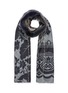 Main View - Click To Enlarge - PIERRE-LOUIS MASCIA - Floral print Orylag fur intarsia scarf