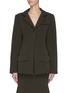 Main View - Click To Enlarge - MAGGIE MARILYN - 'Invested in Me' padded shoulder blazer