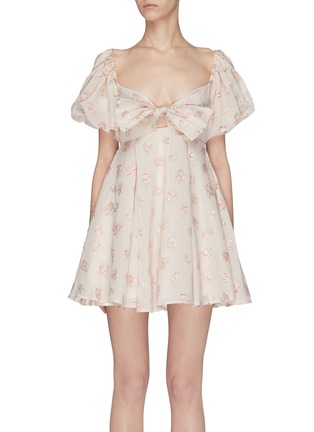 Main View - Click To Enlarge - MAGGIE MARILYN - 'Once Upon A Time' bow front embellished dress