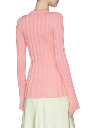 Back View - Click To Enlarge - MAGGIE MARILYN - 'The Sherbet' rib knit top