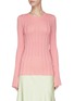 Main View - Click To Enlarge - MAGGIE MARILYN - 'The Sherbet' rib knit top