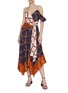 Figure View - Click To Enlarge - SIMKHAI - Saddle print asymmetric dress