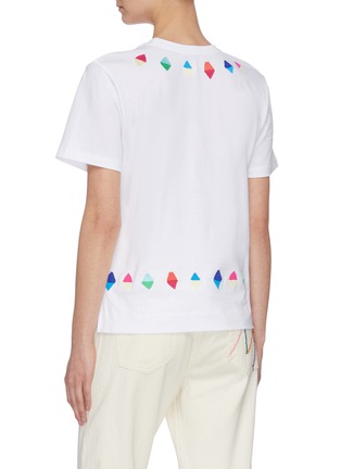 Back View - Click To Enlarge - MIRA MIKATI - Elephant embroidered T-shirt