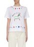 Main View - Click To Enlarge - MIRA MIKATI - Elephant embroidered T-shirt