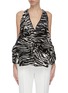 Main View - Click To Enlarge - MATICEVSKI - 'Clade' animal print bodice top