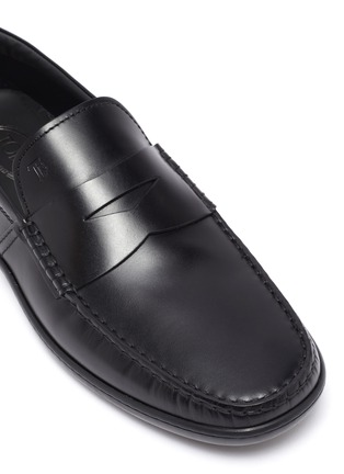Detail View - Click To Enlarge - TOD’S - 'Gomma' leather penny loafers
