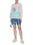 Figure View - Click To Enlarge - MIRA MIKATI - Check print tailored shorts