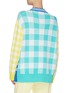 Back View - Click To Enlarge - MIRA MIKATI - Panel Gingham Check Cardigan