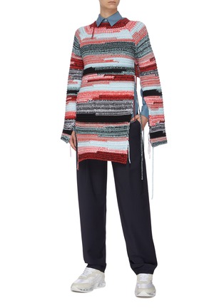 Figure View - Click To Enlarge - MRZ - 'Cappa' distress detail sweater