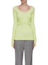 Main View - Click To Enlarge - MRZ - 'Scollo' wrapped V-neck sweater