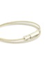 Detail View - Click To Enlarge - LE GRAMME - 'Le 9 Grammes' brushed sterling double silver cable bracelet