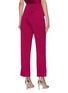 Back View - Click To Enlarge - ROLAND MOURET - 'Serin' double faced front slit satin pants