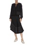Figure View - Click To Enlarge - 3.1 PHILLIP LIM - Neck tie gathered pleated ruched sleeve top