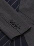 Detail View - Click To Enlarge - MONSE - Pinstripe deconstructed mini dress blazer