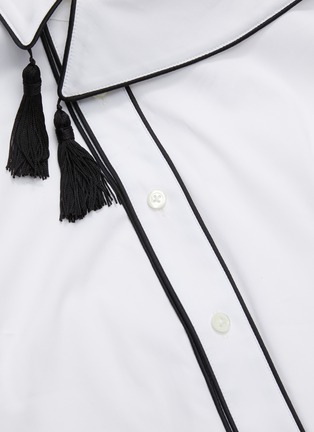  - MONSE - Side collar tassel shirt