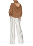 Figure View - Click To Enlarge - MONSE - Cowl back trim hem sweater